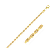 10k Yellow Gold Solid Diamond Cut Rope Chain (2.75 mm)