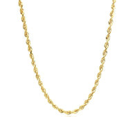 10k Yellow Gold Solid Diamond Cut Rope Chain (2.75 mm)