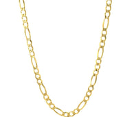 14k Yellow Gold Solid Figaro Chain (3.80 mm)