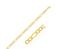 14k Yellow Gold Lite Figaro Chain (5.60 mm)