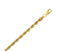 10k Yellow Gold Lite Rope Bracelet (5.00 mm)