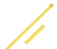 10k Yellow Gold Classic Miami Cuban Solid Bracelet (6.10 mm)