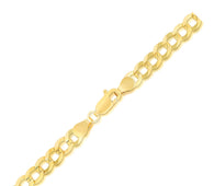 14k Yellow Gold Solid Curb Bracelet (5.70 mm)