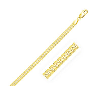 14k Yellow Gold Solid Miami Cuban Bracelet (5.00 mm)