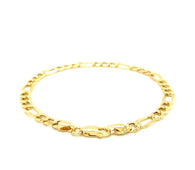 14k Yellow Gold Lite Figaro Bracelet (5.60 mm)