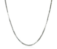 14k White Gold Classic Box Chain (1.10 mm)