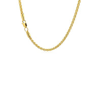 14k Yellow Gold  Light Weight Wheat Chain (2.40 mm)