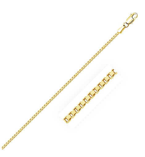 14k Yellow Gold Classic Box Chain (1.40 mm)