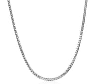 18k White Gold Franco Chain (1.60 mm)