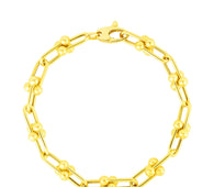 14k Yellow Gold 7 1/2 inch Jax Chain Bracelet (5.00 mm)