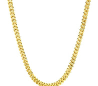 14k Yellow Gold Square Franco Chain (3.00 mm)