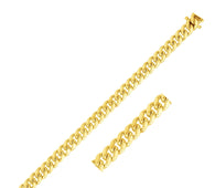 10k Yellow Gold Classic Miami Cuban Solid Chain (6.10 mm)