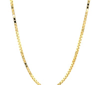 14k Yellow Gold Semi Solid Box Chain (1.80 mm)