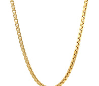 14k Yellow Gold Semi Solid Box Chain (2.50 mm)