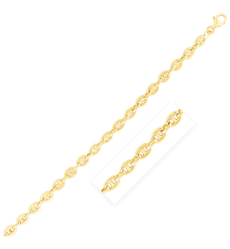 14k Yellow Gold High Polish Mariner Link Chain (5.40 mm)