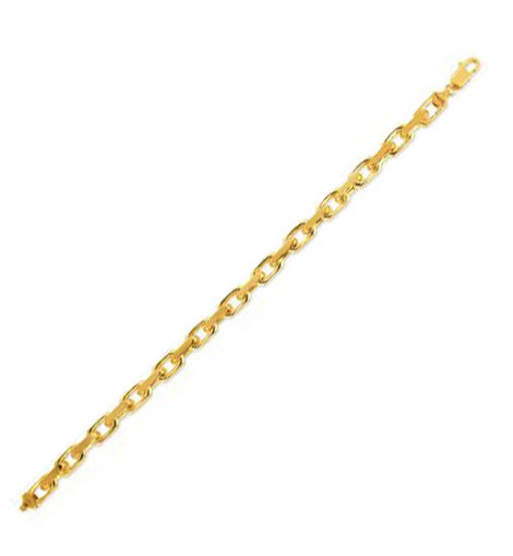 14k Yellow Gold French Cable Link Chain (6.10 mm)