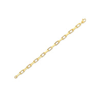 14k Yellow Gold French Cable Link Bracelet  (6.00 mm)