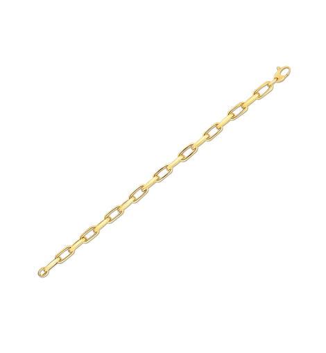 14k Yellow Gold French Cable Link Bracelet  (6.00 mm)