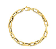 14k Yellow Gold French Cable Link Bracelet  (6.00 mm)