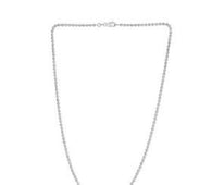 Moon Cut Bead Chain in 14k White Gold (2.50 mm)