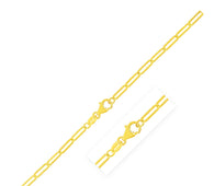 14K Yellow Gold Paperclip Chain (2.50 mm)