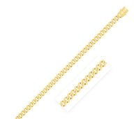 14k Yellow Gold High Polish Modern Lite Edge Bracelet  (8.00 mm)