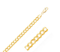 10k Yellow Gold Curb Bracelet (8.20 mm)