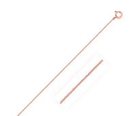 10k Rose Gold Classic Box Chain (0.45 mm)