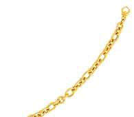 14k Yellow Gold Oval Link Bracelet (9.40 mm)