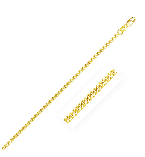 18k Yellow Gold Gourmette Chain (2.20 mm)