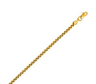 14k Yellow Gold Solid Round Box Chain (3.60 mm)