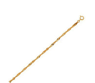 10k Yellow Gold Singapore Bracelet (2.20 mm)