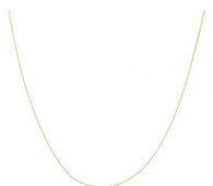 Double Extendable Diamond Cut Cable Chain in Yellow Gold (0.87 mm)