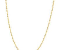 Moon Cut Bead Chain in 14k Yellow Gold (2.50 mm)