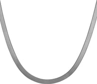 14k White Gold Super Flex Herringbone Chain (4.60 mm)