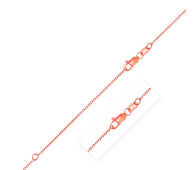 Extendable Cable Chain in 14k Rose Gold (1.10 mm)