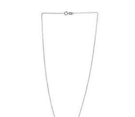 Adjustable Cable Chain in 14k White Gold (0.97 mm)