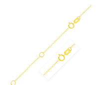 Double Extendable Piatto Chain in 14k Yellow Gold (1.30 mm)