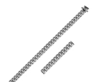 14k White Gold Classic Miami Cuban Solid Chain (5.00 mm)