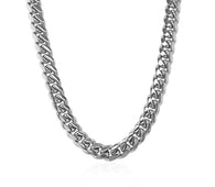 14k White Gold Classic Miami Cuban Solid Chain (5.00 mm)