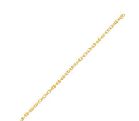 14k Yellow Gold French Cable Chain Bracelet  (3.60 mm)