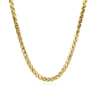 14k Yellow Gold Diamond Cut Round Franco Chain (3.20 mm)