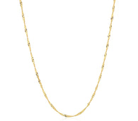 14k Yellow Gold Singapore Chain (1.30 mm)