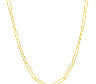 14k Yellow Gold Wire Paperclip Chain (2.70 mm)