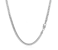 14K White Gold Gourmette Chain (2.80 mm)