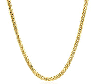 14k Yellow Gold Lite Diamond Cut Round Franco Chain (2.70 mm)