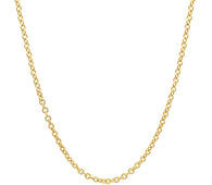 14k Yellow Gold Round Cable Link Chain (1.90 mm)