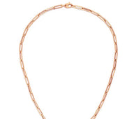 14K Rose Gold Bold Paperclip Chain (4.20 mm)