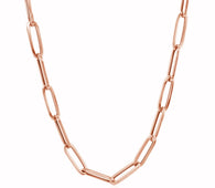 14K Rose Gold Bold Paperclip Chain (4.20 mm)