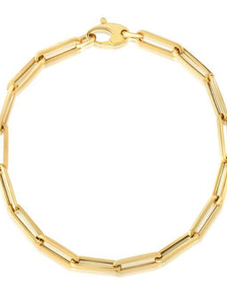 10K Yellow Gold Lite Paperclip Bracelet  (4.20 mm)